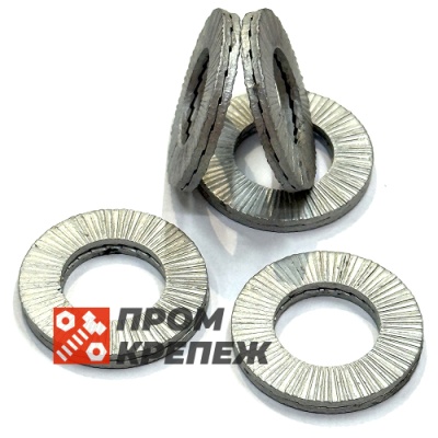 Шайба увеличенная М27 DIN 25201 Nord-Lock SP оцинкованная сталь